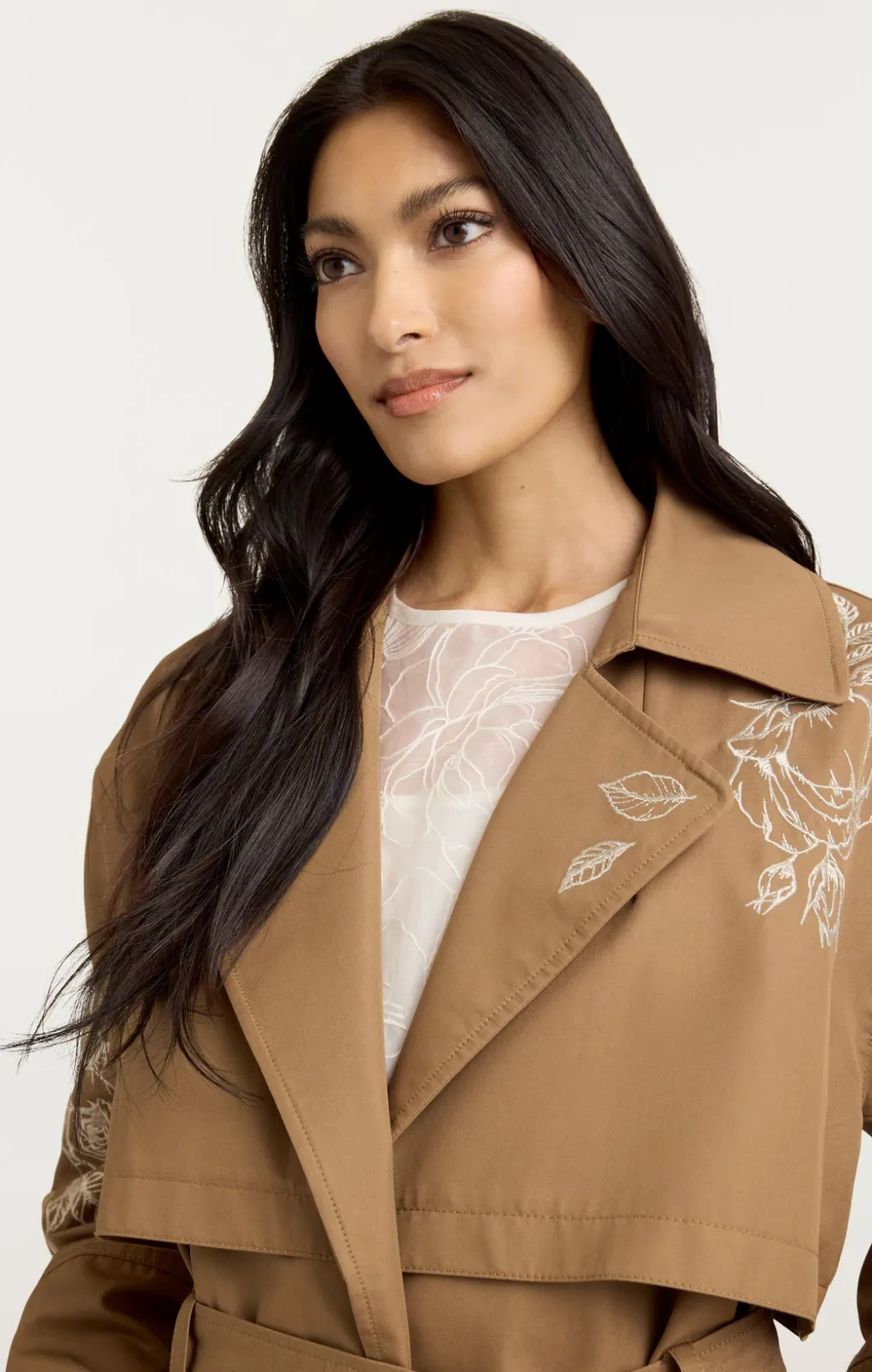 Jackets | Outerwear<Cinq à Sept Astrid Trench Khaki/Silver