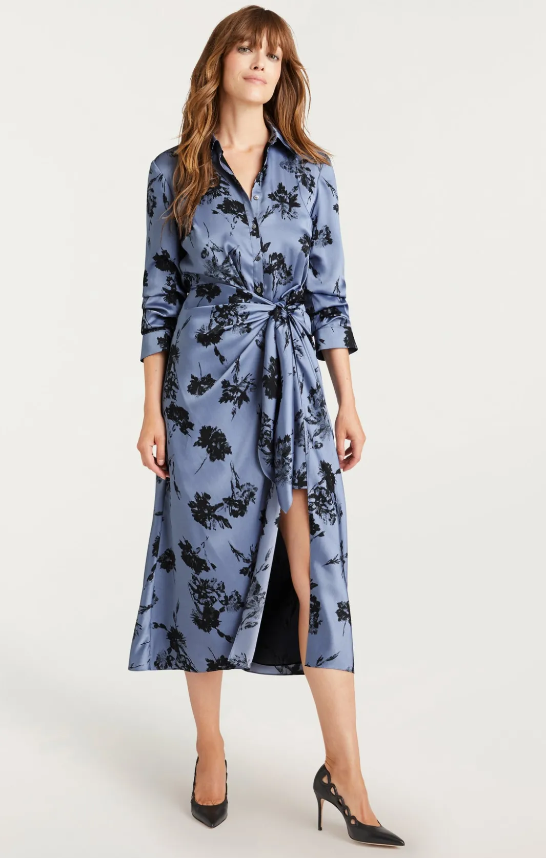 Midi<Cinq à Sept Cool Carnation Jacey Dress RusticBlueMulti