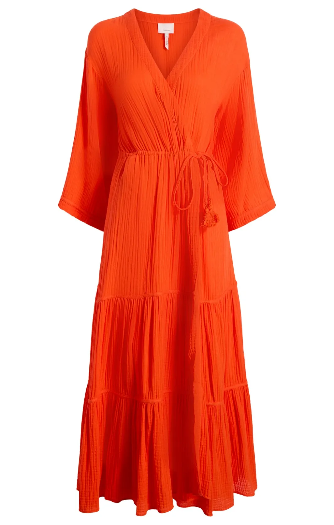 Midi<Cinq à Sept Crinkle Tencel Torey Dress Bisou
