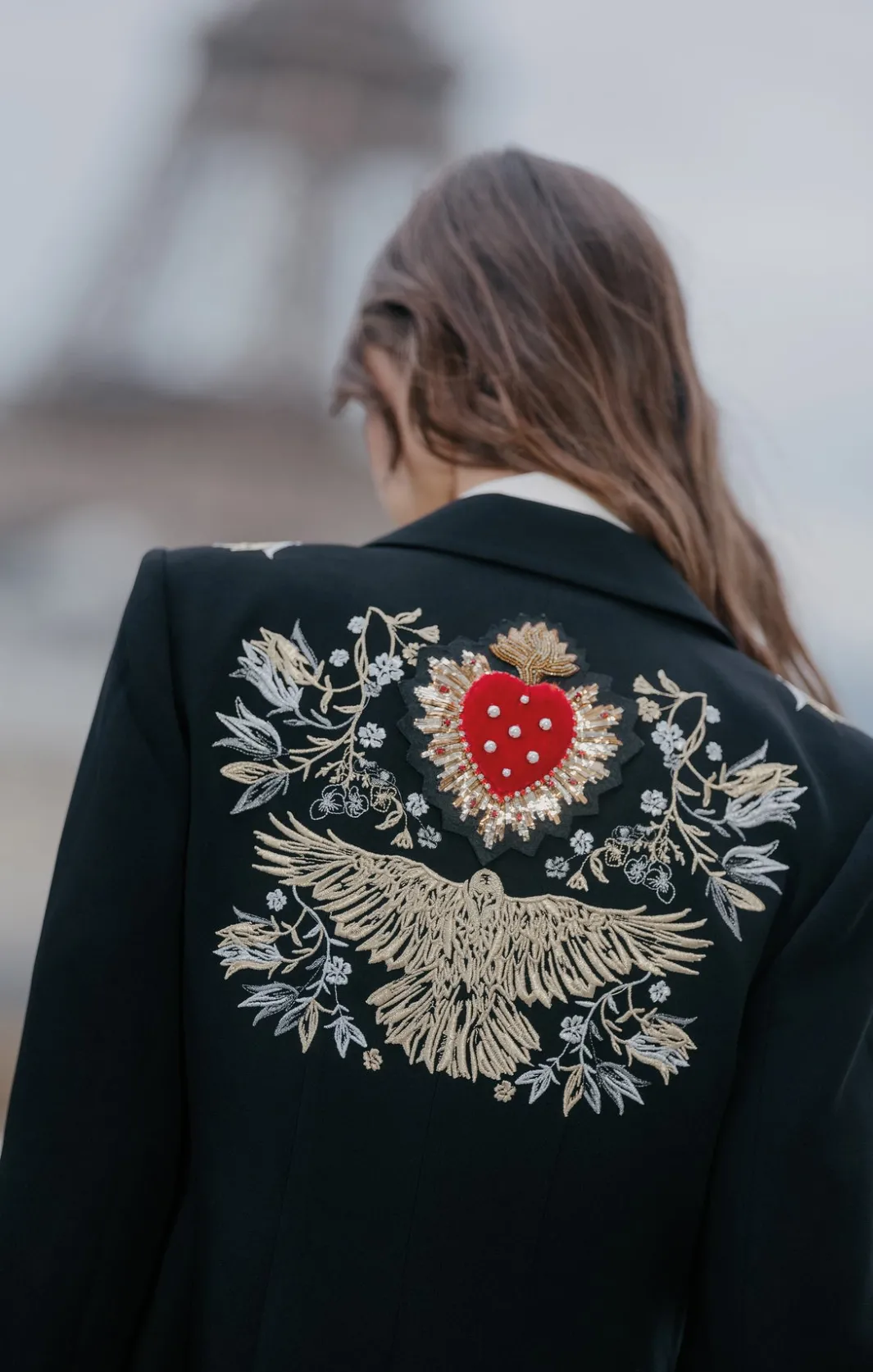 Blazers<Cinq à Sept Heritage Patch Cheyenne Blazer BlackMulti