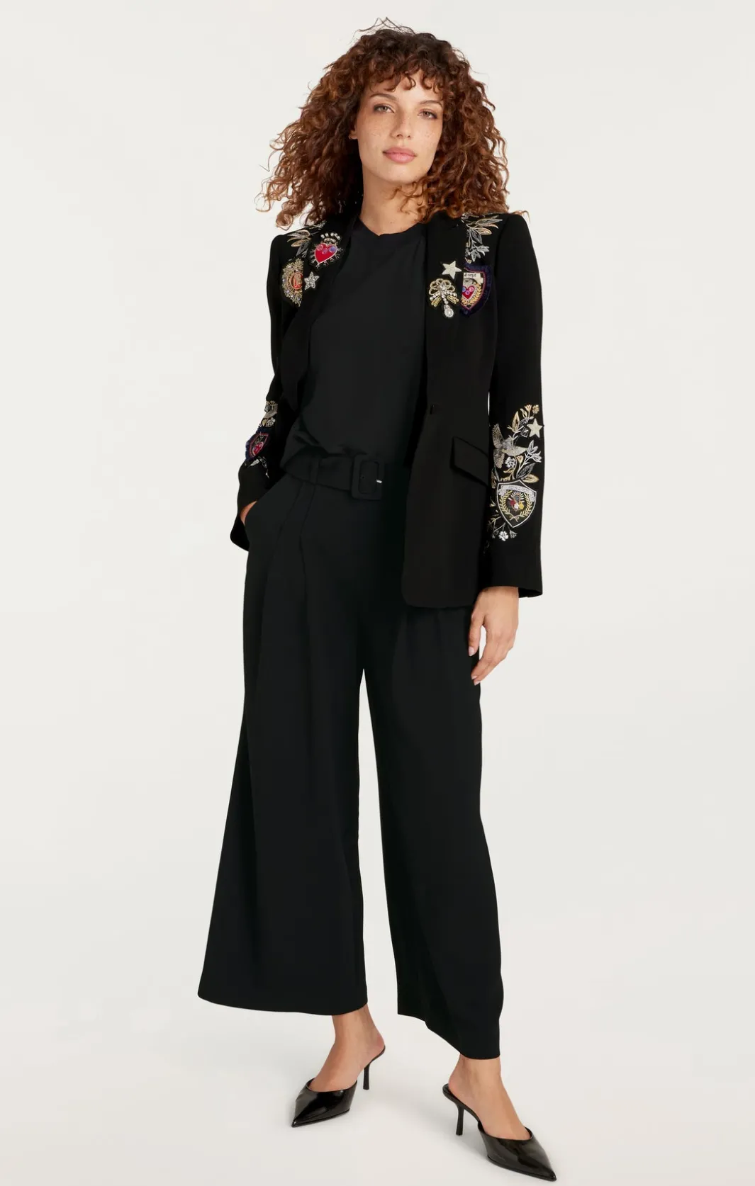 Blazers<Cinq à Sept Heritage Patch Cheyenne Blazer BlackMulti