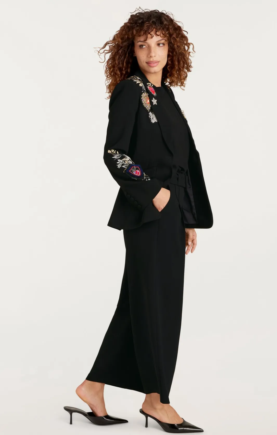 Blazers<Cinq à Sept Heritage Patch Cheyenne Blazer BlackMulti