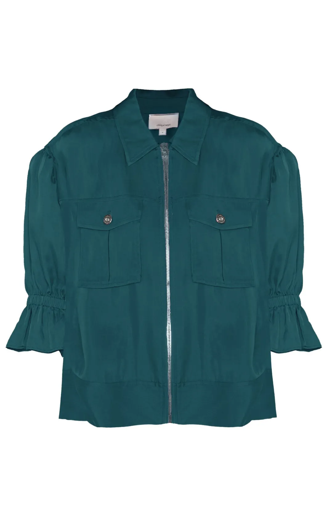 Jackets<Cinq à Sept Holly Jacket GreenOnyx