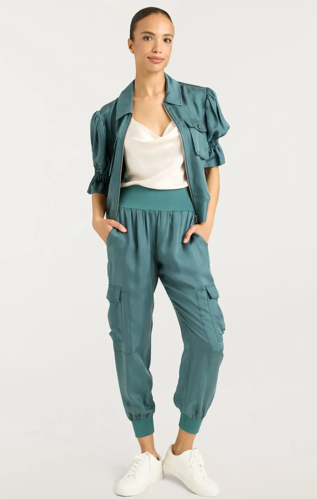 Jackets<Cinq à Sept Holly Jacket GreenOnyx