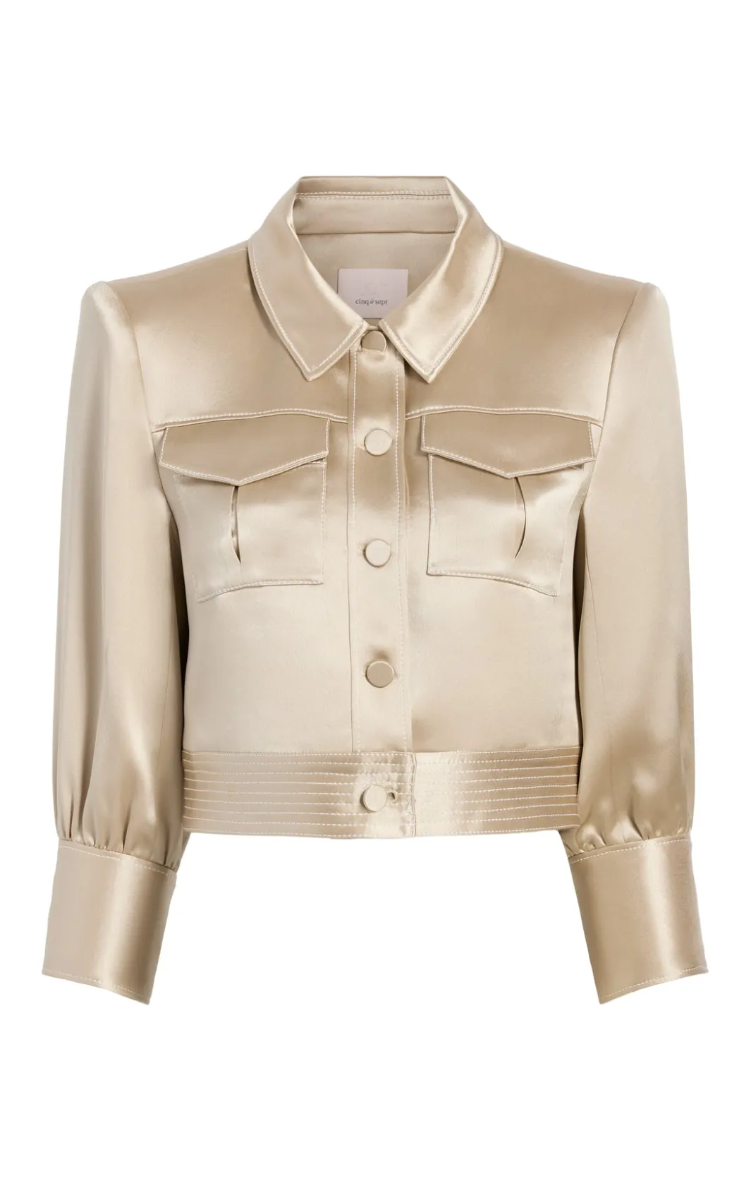 Jackets<Cinq à Sept Jenson Jacket Khaki/ivory