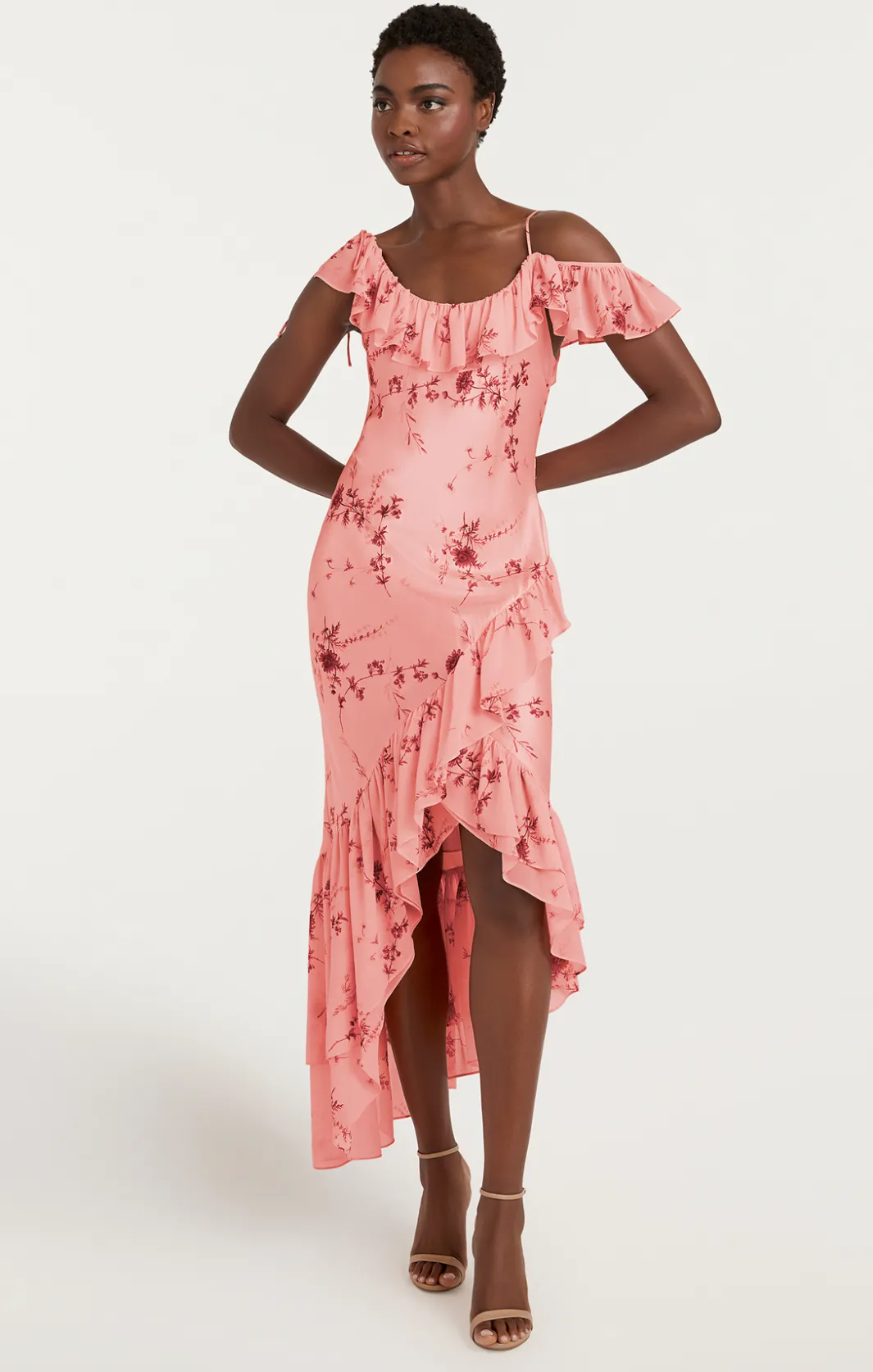Midi | Cocktail & Evening<Cinq à Sept Kersti Dress PaleRoseMulti