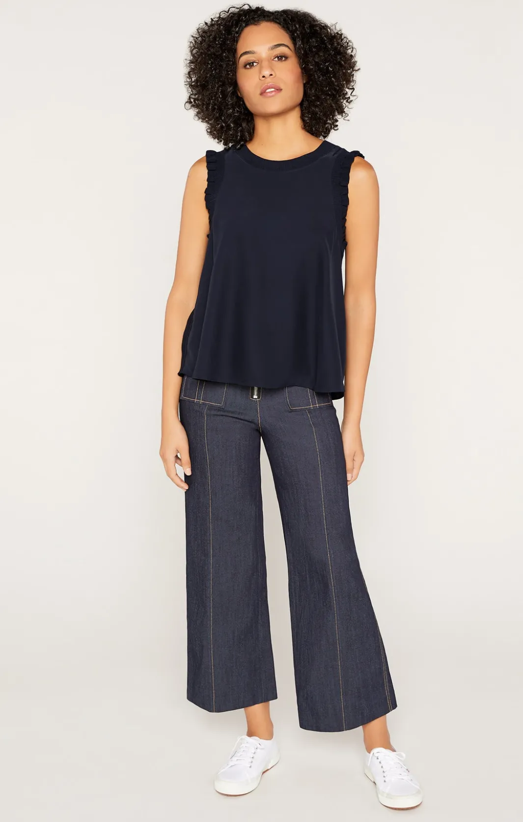 Tank Tops & Camisoles<Cinq à Sept Lenore Top Navy