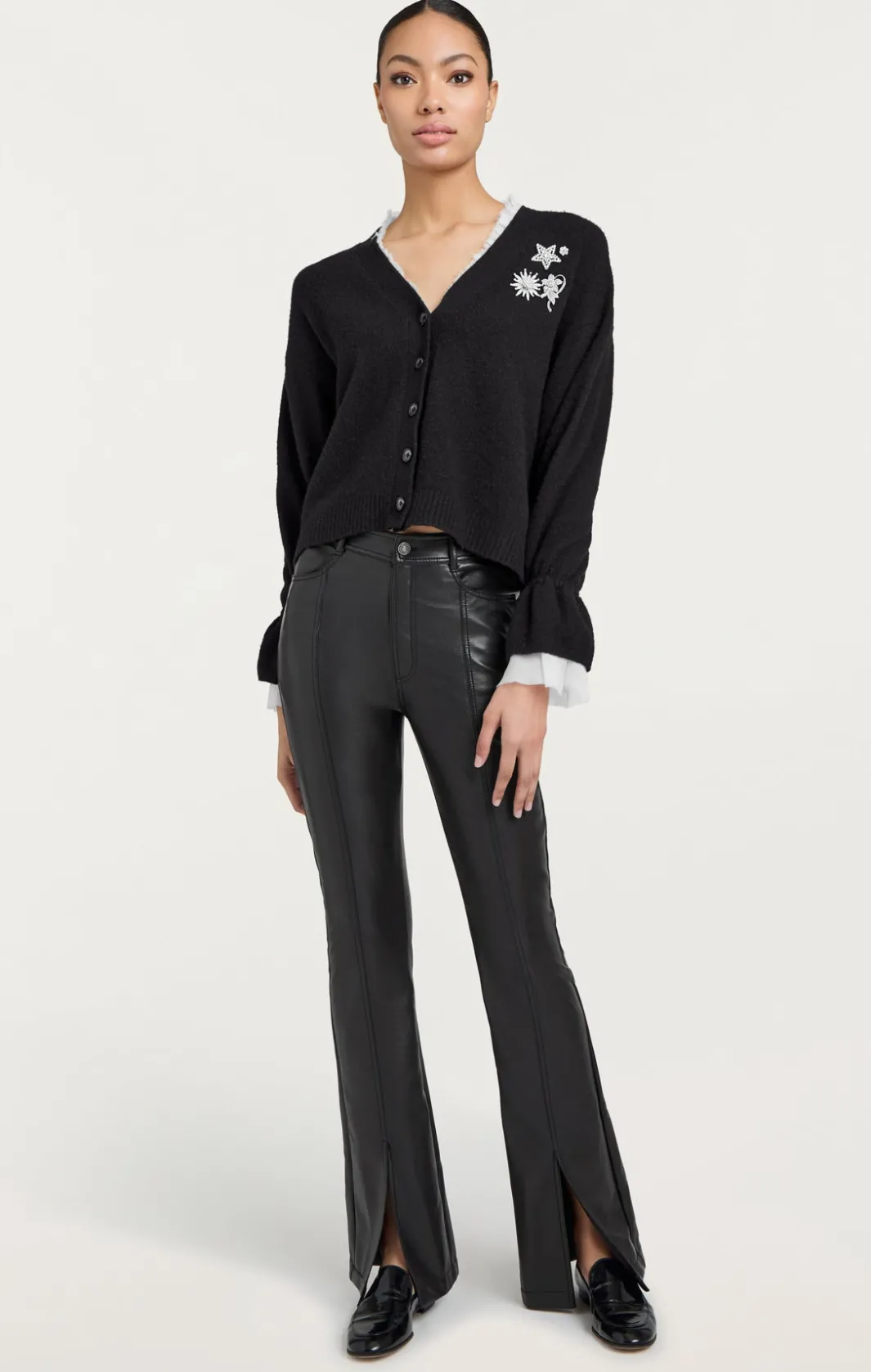Pants<Cinq à Sept Vegan Leather Shanis Pant Black
