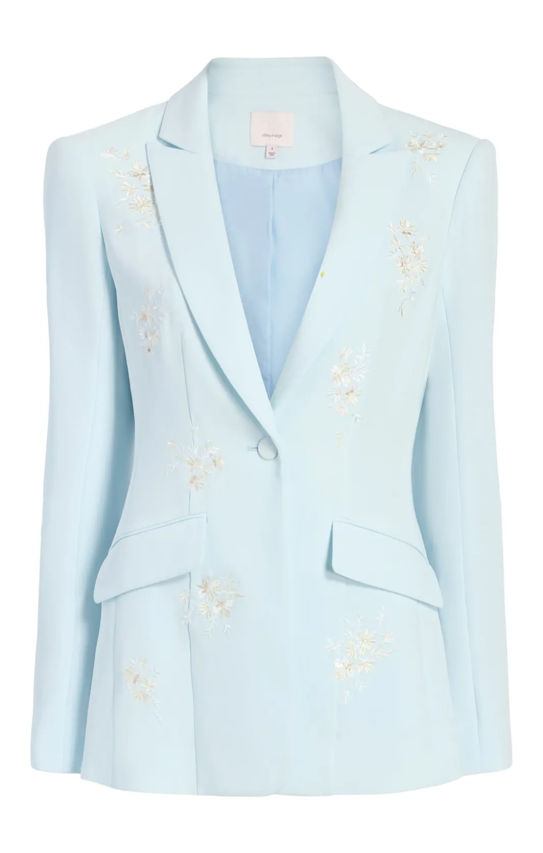 Blazers<Cinq à Sept Wildflower Bouquet Embellished Cheyenne Blazer GlacialBlueMulti